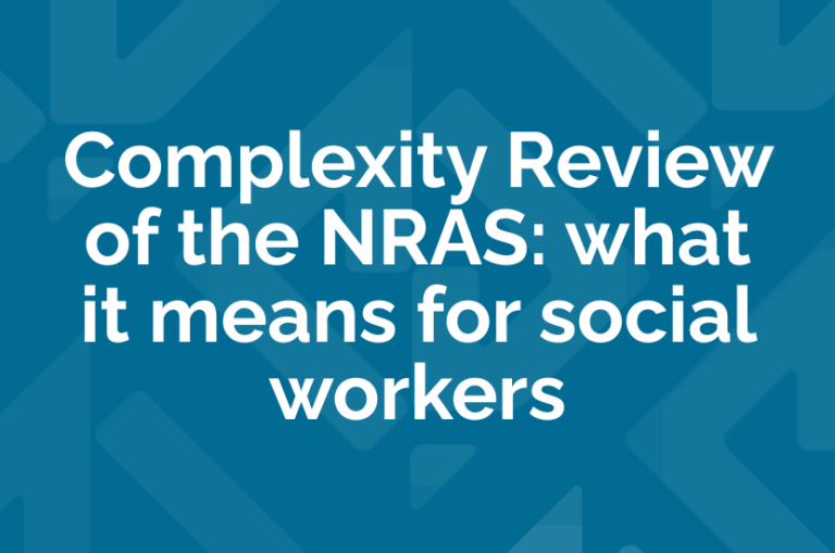 Complexity Review of the National Registration and Accreditation Scheme: what it means for social workers